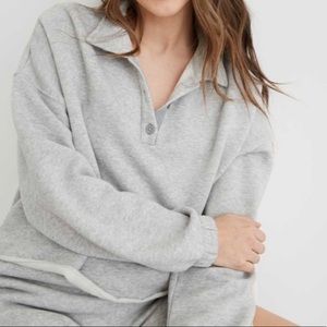 Aerie Fleece of Mind Sweatshort Set L